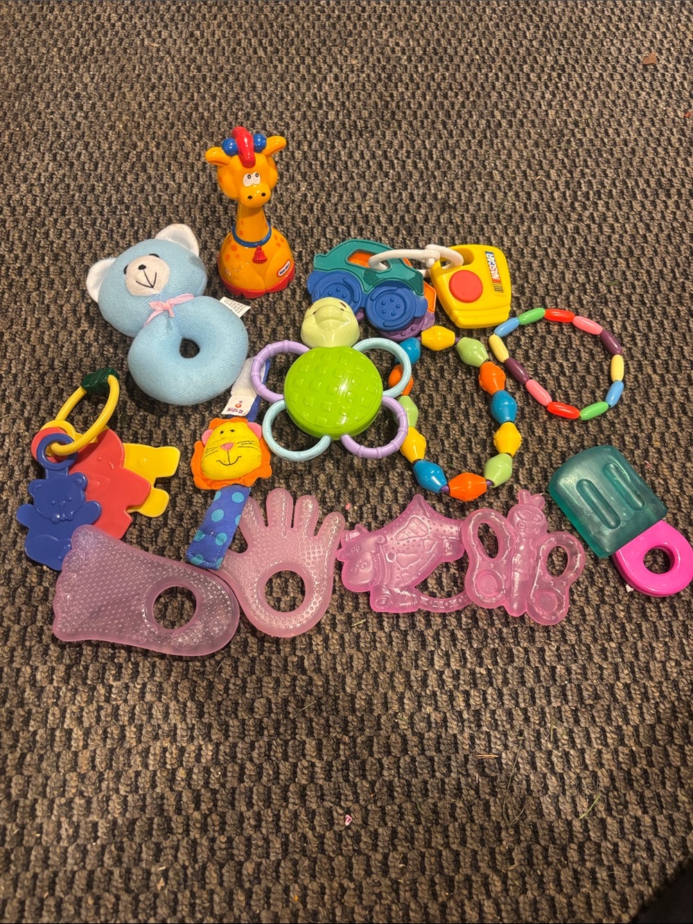 Assorted Baby Teethers & Rattles - Mixed Colors